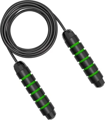 Produktbild von Springseil, Speed Rope Springseil Erwachsene mit Gut Qualitativen Kugellagern, Länge Einstellbar,Jump Rope mit Kugellagern Rutschfest, 280cm - Grün