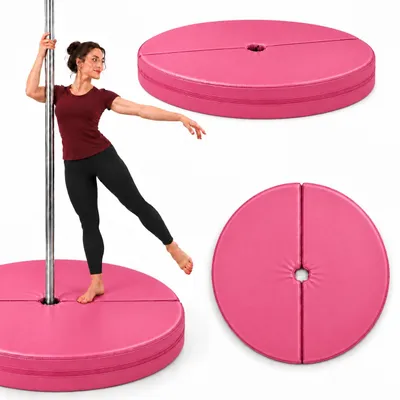 Produktbild von FORTISLINE Pole-Dance-Matte W459, 120 cm, 10 cm dick, klappbar, Rosa