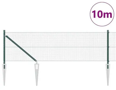 Obrázek produktu pro Sloupky pro oplocení do zahrady – plastové sloupky – výška 100 cm – odolné vůči UV záření – vhodné pro zahradu a terasu – zelené