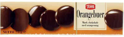 Produktbild von Toms Orangebuer Mørk Chokolade 75g