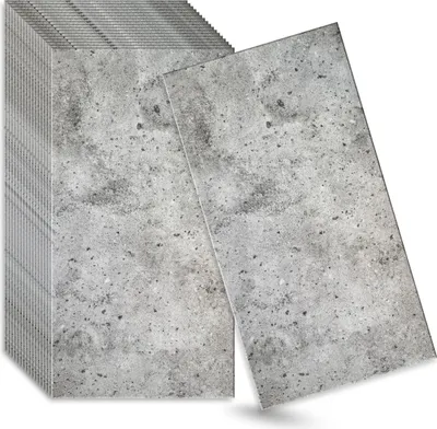 Zdjęcie produktu dla Panele ścienne 3D, szare, 24 sztuki / 12 m² | Panele sufitowe z polistyrenu | 100 × 50 cm | Panele dekoracyjne z efektem betonu | Verdico