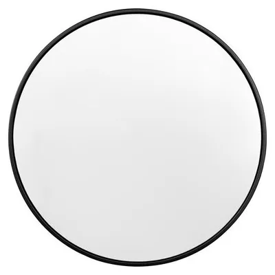 Produktbild von Wandspiegel Runde Form mit schwarzem Rahmen - 81 cm