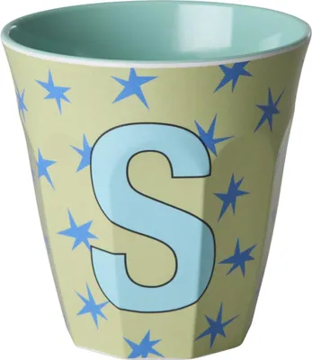 Immagine prodotto di RICE Medium Cup Light Green “S‑Stars” Melamina 250 ml BPA Free Lavabile in Lavastoviglie
