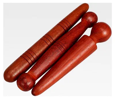 Produktbild von 3-teiliges Set Holz-Massage-Sticks für Fußmassage und Akupressur