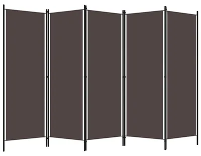 Immagine prodotto di Paravento a 5 Pannelli Marrone 250x180 cm