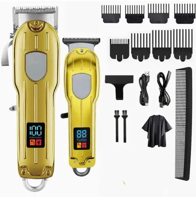 Produktbild von Professionelle Haarschneidemaschine für Männer, Friseurschneidemaschine und Trimmer-Set, kabellose Haarschneidemaschine für Haarschneide-Set