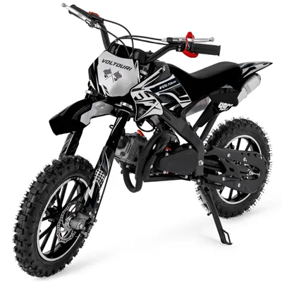 Obrázek produktu pro VOLTOURI CR49-BLACK Mini Cross 49cc Benzínová Motorka pro Děti Off-Road 35 km/h 10" Kola Kotoučové Brzdy černá