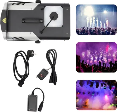 Image de Machine à fumée 1500W avec télécommande sans fil et éclairage LED pour les fêtes