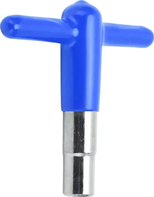 Image de Clé d'accordage en T pour tambours avec poignée en silicone, accessoires pour instruments de musique DT-08 Bleu