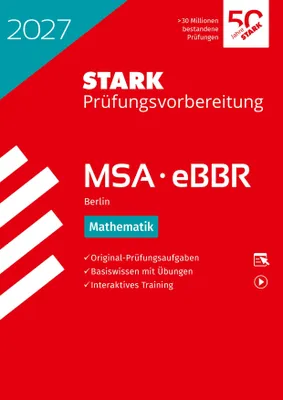 Produktbild von STARK Mathematik - MSA/eBBR 2027 Berlin - Prüfungsvorbereitung