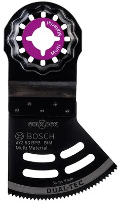 Zdjęcie produktu dla Brzeszczot do cięcia wgłębnego BIM Dual-Tec AYZ 53 BPB do wielu materiałów, 40 x 53 mm