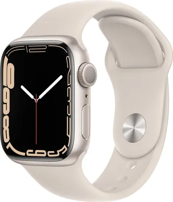 Produktbild von Apple MKMY3FD/A Apple Watch S7 Alu 41mm Starlight (Bracelet Stralight) iOS