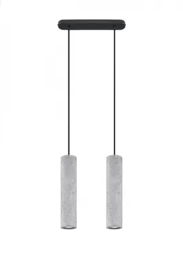 Produktbild von Sollux LIGHTING Luvo 2 Spotlight Pendelleuchte De Decke | Minimalistisches Design E Industrial | Austauschbare GU10 Birne, 2 x 40 W | Made De Concrete