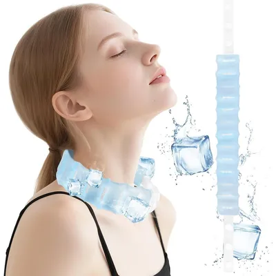 Produktbild von Kühlhalsband PCM Kühlring 18°C 64°F wiederverwendbar, auslaufsicher Kühlband für Sommer Outdoor Sport schnelle Abkühlung