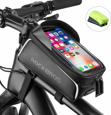 Produktbild von ROCKBROS Fahrrad Rahmentasche für 6,0'' Handy schwarz