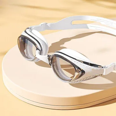 Image de Lunettes de natation haute définition avec traitement anti-buée, pour adultes et adolescents.