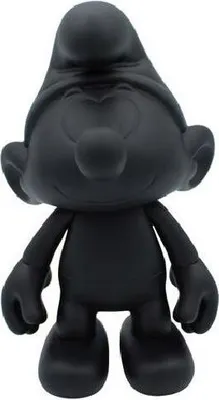 Produktbild von Puppy Smurf Vinylfigur, matt schwarz, beweglich, 20 cm