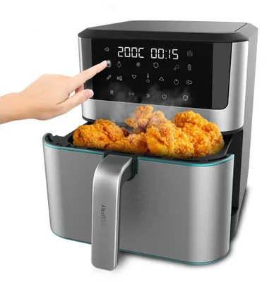 Heißluftfritteuse 8 l, 1800 W, Touch, 30–200 °C, 10 Modi