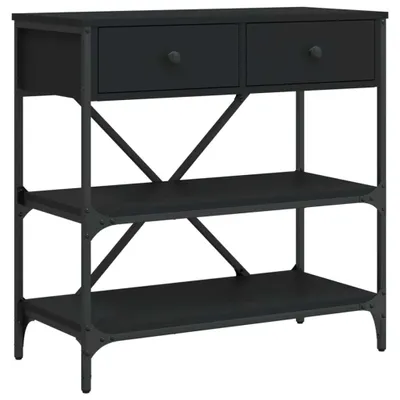 Obrázek produktu pro vidaXL Konzolový stolek černý 75x34,5x75 cm Dřevěný materiál