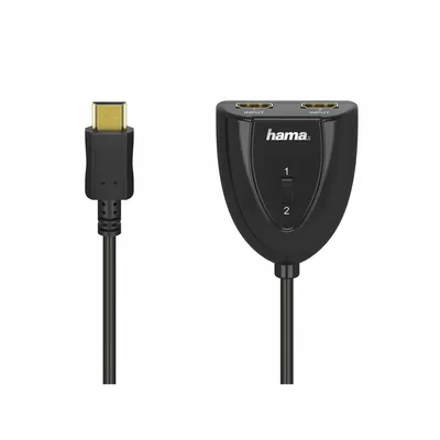 Obrázok produktu pre Hama 00305022, Typ HDMI (štandard), 2 x HDMI Type A (Standard), Čierna
