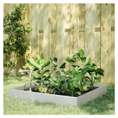 Produktbild von Hochbeet 100x100x26 cm aus Edelstahl