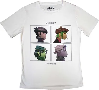 Obrázok produktu pre Gorillaz - Tričko "Demon Days" pre ženy RO10359 (XXL) (Biela)