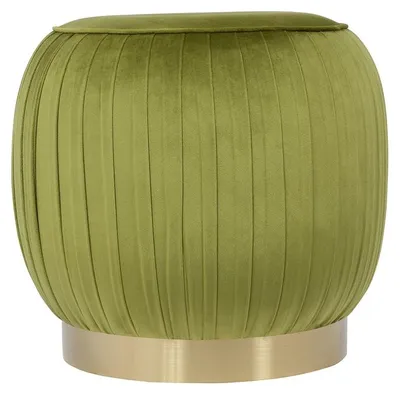 Immagine prodotto di Pouf contenitore Lyla in velluto verde pistacchio