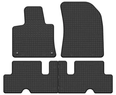 Image de Tapis de sol caoutchouc noir pour Citroen C4 Spacetourer 2018-2022 4 pièces