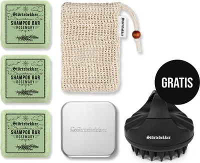 Produktbild von Premium Duschset - Hair inkl. GRATIS Scalp Brush – Rosmarin