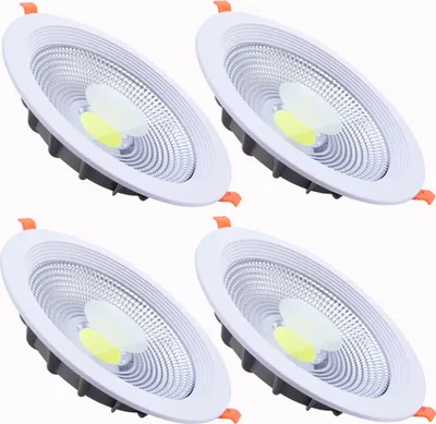 Produktbild von 4 Stück 30W LED COB Deckenlicht Panel Einbaustrahler Deckenleuchte Strahler Einbauleuchte, Warmweiß