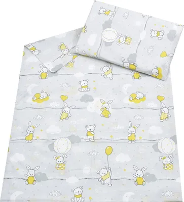Produktbild von Baby-Delux Babybettwäsche Kinderbettwäsche 2 Tlg. 100 x 135cm Bettwäsche Ballonfahrt
