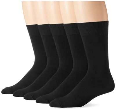 Obrázok produktu pre Essentials, pánske ponožky do saka, jednofarebné, 5 párov, čierna, veľkosť 46-48