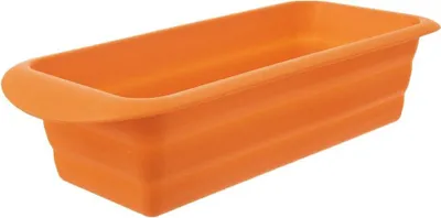Produktbild von ORION Silikon Kastenform Silikon-Backform für Kuchen und Brote Kuchenform orange