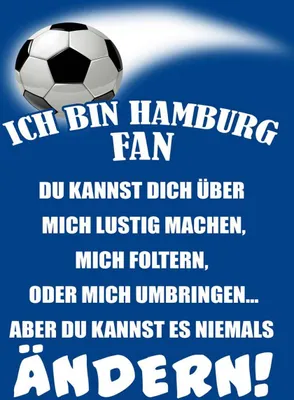Produktbild von vianmo Holzschild 40x30 cm ich bin Hamburg Fan Fussball