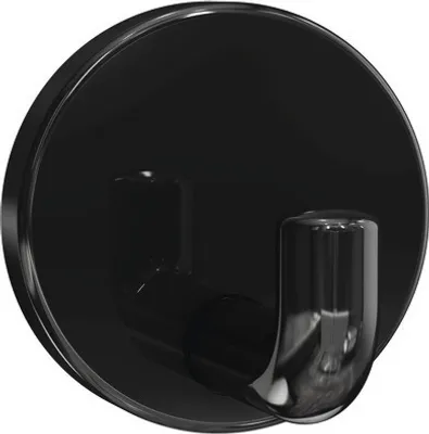 Produktbild von Hewi Einzelhaken 477.90.045 90 Polyamid Durchmesser 60mm tiefschwarz als Wandhaken - 477.90.045 90