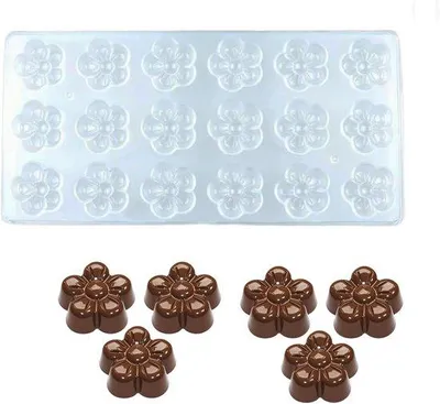 Produktbild von Polycarbonaat-Schokoladenform, DIY Praline-Form, für Hochzeit oder Geburtstagstorte