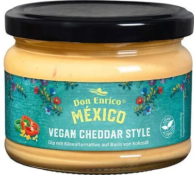 Produktbild von Don Enrico Vegan Cheddar Style Dip 250 g perfekt zu Nachos