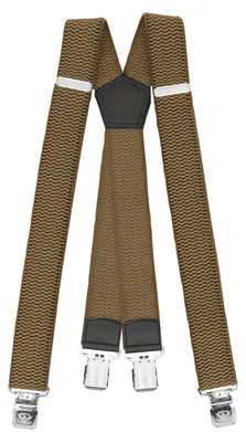 Produktbild von Fabio Farini - 1 Stück 4cm Breites X-Design verstellbar mit extra starken Clipverschluss, Beige
