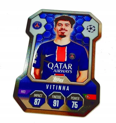 Produktbild von Match Attax 2024/25 Card. Sh14 Vitinha / Chrome Pro Elite Shield