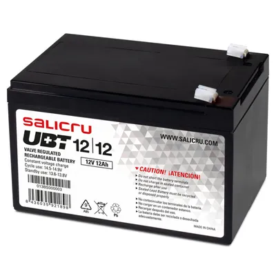 Zdjęcie produktu dla Salicru 013BS000003, Ołowiany (VRLA), 12 V, 12 Ah, 1 szt., 5 lat(a), Czarny