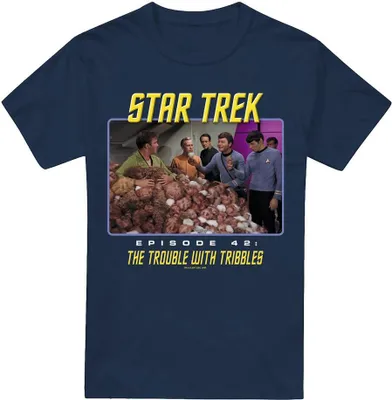 Productafbeelding van Star Trek - T-shirt "The Trouble with Tribbles" voor heren, model TV5623 (maat S), marineblauw