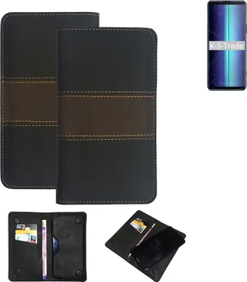 Produktbild von K-S-Trade Hülle Handyhülle kompatibel mit Sony Xperia 8 Lite Schutzhülle Walletcase Bookstyle Tasche Schutz Case Handytasche Wallet Cover