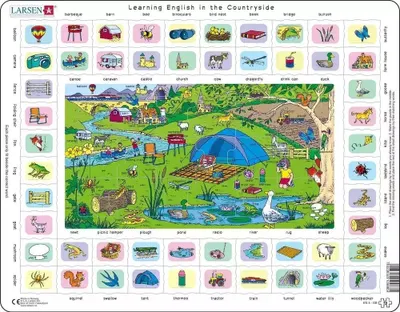 Produktbild von Układanka Englisch lernen auf dem Land Maxi