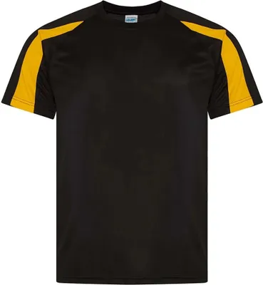 Image de AWDis Cool - T-shirt anti-humidité pour homme PC5918 (XXL) (Noir pitch/or)