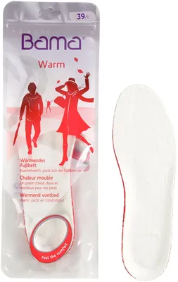 Produktbild von Bama Warm Fußbett, Memory Foam, Gr. 37-46,  - ZubehÖr Sohlen, Mehrfarbig