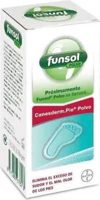 Produktbild von Funsol Pulver gegen übermäßiges Schwitzen und schlechten Geruch an den Füßen, 60 g