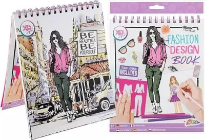 Produktbild von Grafix Fashion Design Sticker Book + Schablone