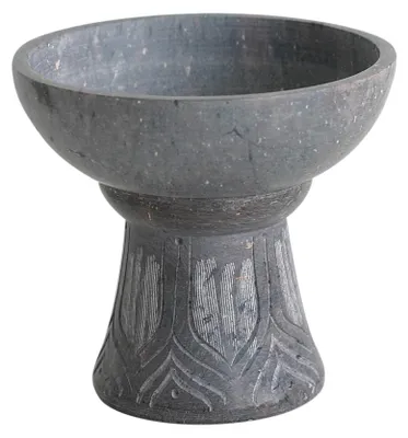 Obrázok produktu pre Kúdelnícky pohár Surat, mäkký kameň, sivý, 12 cm