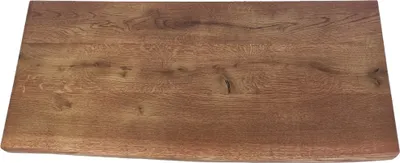 Produktbild von Waschtisch Platte 40 cm Holzplatte massiv Holz Aufsatzbecken Naturkante Teak Waschbeckenplatte Neu