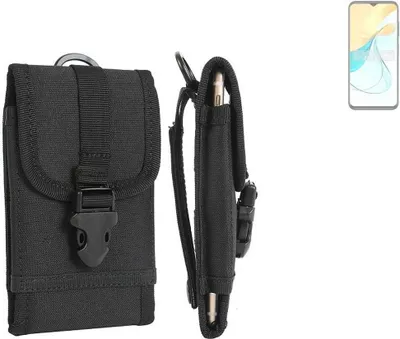 Produktbild von K-S-Trade Holster Handy Hülle kompatibel mit ZTE Blade V50s Holster Handytasche Gürtel Tasche Schutz Hülle Robust Outdoor schwarz